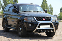Mitsubishi Pajero Sport 1996-2007 Bullbar WT003 (Inox) foto 3
