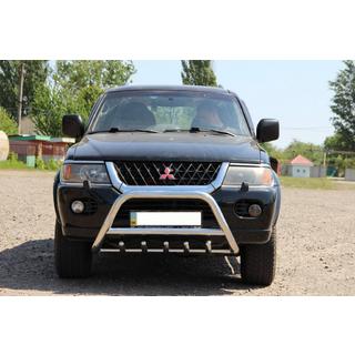 Bullbar WT003 (Inox) Mitsubishi Pajero Sport 1996-2007 foto 4