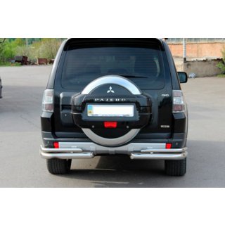 Bara Spate AK003 Dubla (Inox) Mitsubishi Pajero Wagon IV 2006-2021 foto 2