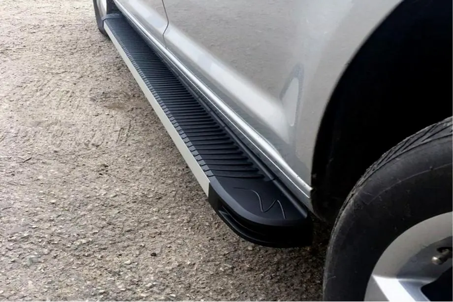 Volkswagen Caddy 2010-2015 Praguri Laterale MAYA (2 buc, Aluminiu) Maxi Ampatament Image