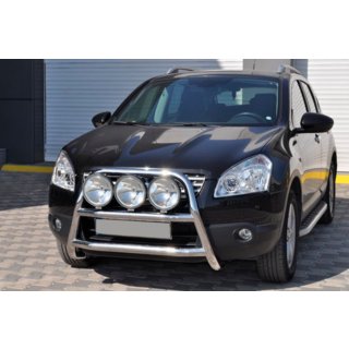 Bullbar WT018 (Inox) Nissan Qashqai 2007-2010 foto 3
