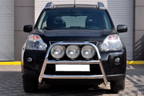 Nissan X-trail T31 2007-2014 Protectie Fata WT018 (Inox) foto 1