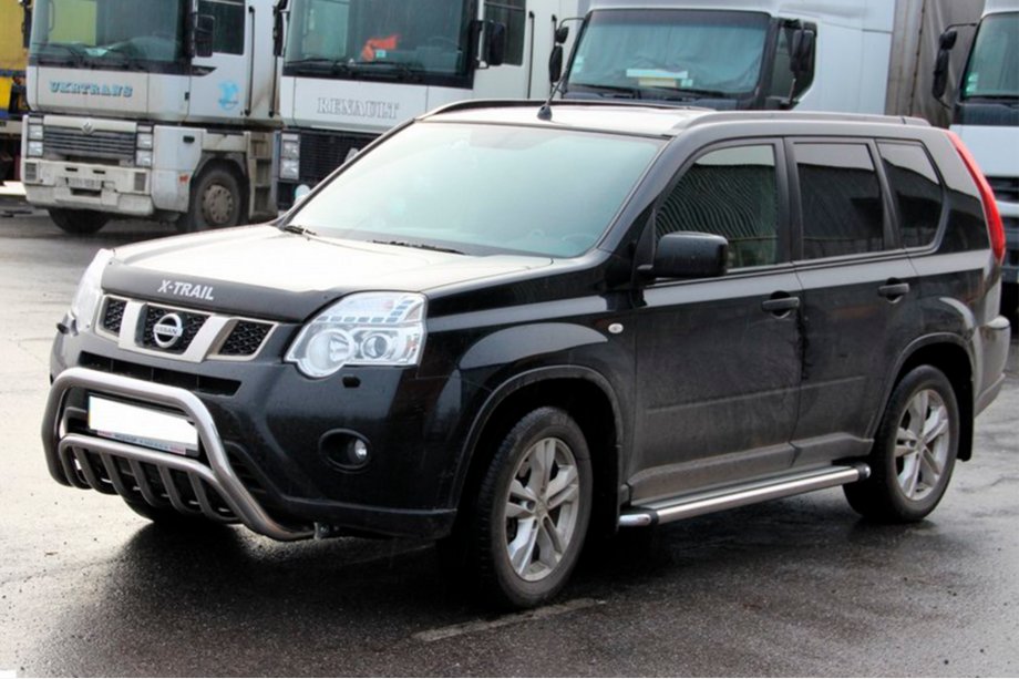 Nissan X-trail T31 2007-2014 Protectie Fata WT002 (Inox) Foto 3