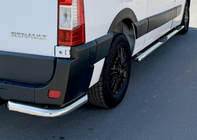 Renault Master 2011-2023 Tevi Laterale BB002 (2 buc, Inox) Ampatament Lung foto 7