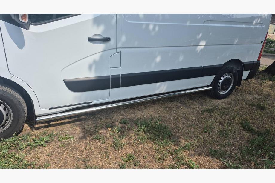 Renault Master 2011-2023 Tevi Laterale BB002 (2 buc, Inox) Ampatament Mediu Foto 10