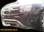 Dacia Duster 2008-2018 Protectie Fata ST011 (Otel Inoxidabil) foto 5