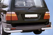 Toyota Land Cruiser 100 1998-2007 Coltare spate AK003-Double (2 buc, inox) foto 4
