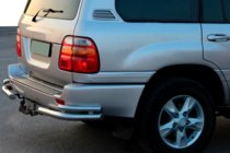 Toyota Land Cruiser 100 1998-2007 Coltare spate AK003-Double (2 buc, inox) foto 1