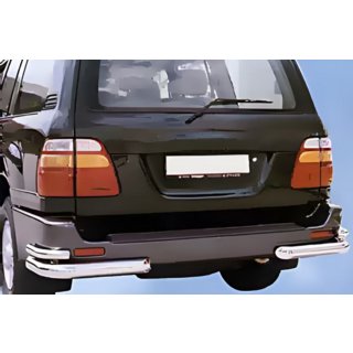 Coltare spate AK003-Double (2 buc, inox) Toyota Land Cruiser 100 1998-2007 foto 4