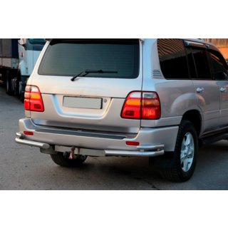 Coltare spate AK003-Double (2 buc, inox) Toyota Land Cruiser 100 1998-2007 foto 2