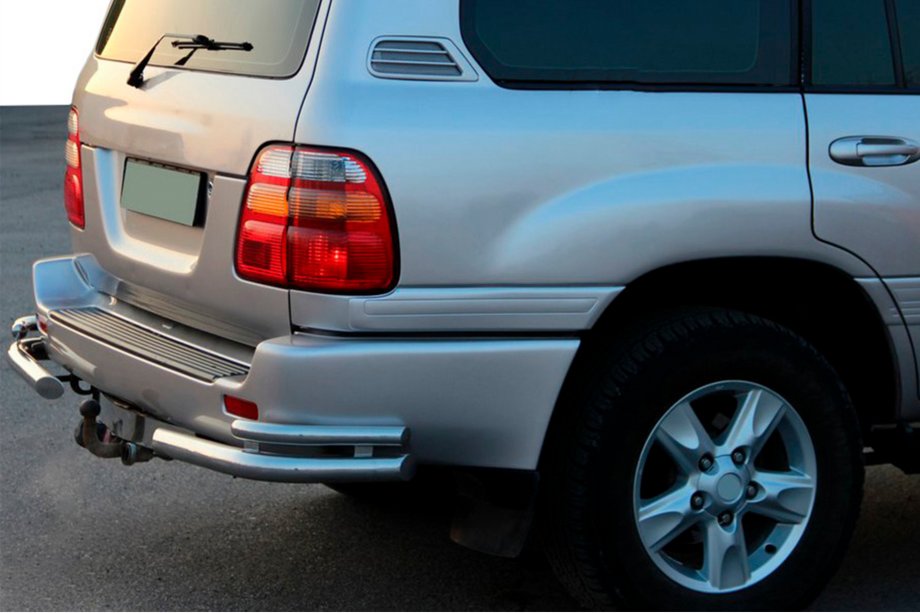 Toyota Land Cruiser 100 1998-2007 Coltare spate AK003-Double (2 buc, inox) Image