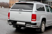 Volkswagen Amarok 2010-2022 Coltare spate AK003-Double (2 buc, inox) foto 3