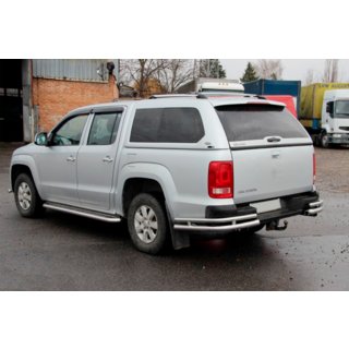 Coltare spate AK003-Double (2 buc, inox) Volkswagen Amarok 2010-2022 foto 1