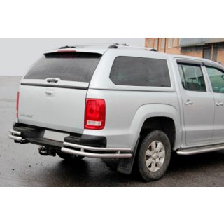 Coltare spate AK003-Double (2 buc, inox) Volkswagen Amarok 2010-2022 foto 2