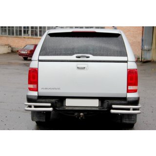 Coltare spate AK003-Double (2 buc, inox) Volkswagen Amarok 2010-2022 foto 4