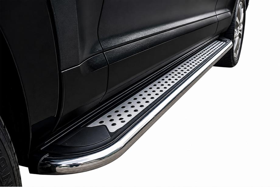 Porsche Cayenne 2003–2010 Praguri Laterale Maydos V2 (2 buc, Aluminiu si Otel Inoxidabil) Image