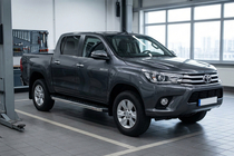 Toyota Hilux 2015- Praguri Laterale BlackLine (2 buc, Aluminiu) foto 1
