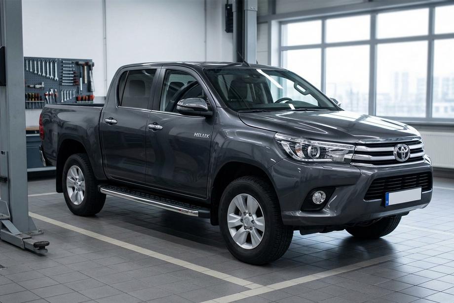 Toyota Hilux 2015- Praguri Laterale BlackLine (2 buc, Aluminiu) Image