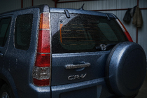Honda CRV 2001-2006 Capace cromate pentru stopuri (2 buc, plastic) foto 1