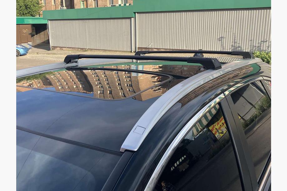 Honda CRV 2012-2016 Bare portbagaj pentru bare longitudinale integrate Skybar Special (set 2 buc) Gri Foto 15