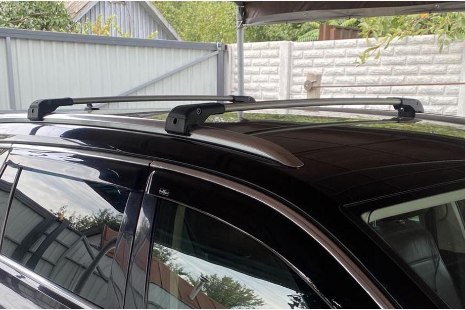 Volkswagen Passat B8 2015-2023 Bare portbagaj pentru bare longitudinale integrate cu cheie (2 buc) Foto 7
