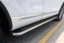 Volkswagen Touareg 2002–2010 Praguri Laterale Maydos V2 (2 buc, Aluminiu si Otel Inoxidabil) foto 1