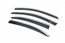 Volkswagen Jetta 2011-2018 Deflectoare geamuri cu banda cromata (4 buc, Niken) foto 4