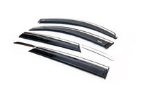 Hyundai Tucson TL 2016-2021 Deflectoare geam cu banda cromata (6 buc, Niken) foto 8