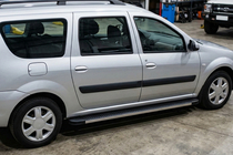 Dacia Logan MCV 2004-2014 Praguri Laterale Maya V1 (2 buc, Aluminiu) foto 1