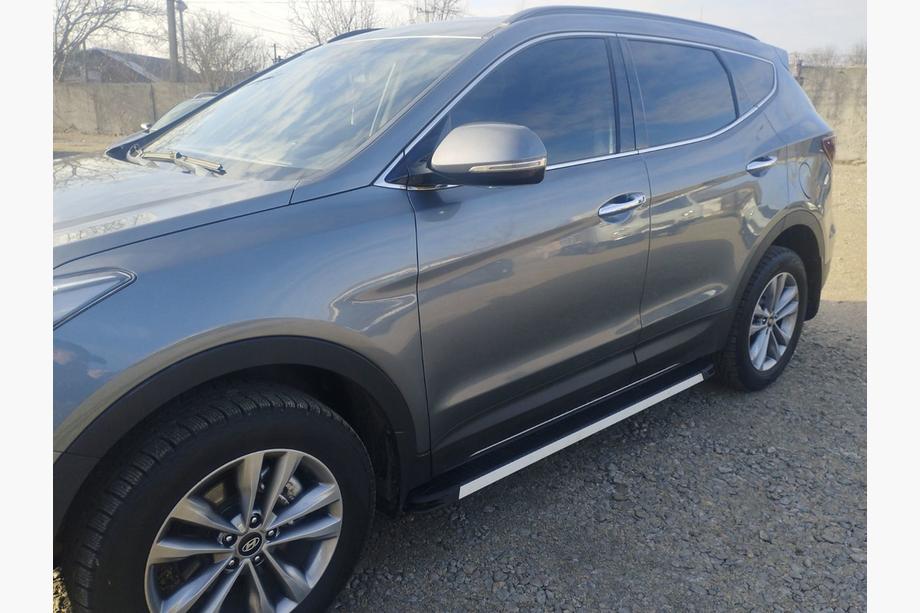 Hyundai Santa Fe 3 2012-2018 Praguri Laterale Maya V1 (2 buc, Aluminiu) Image