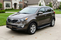 Kia Sportage 2010-2015 Praguri Laterale Maya V1 (2 buc, Aluminiu) foto 1