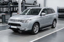Mitsubishi Outlander 2012-2021 Praguri Laterale Maya V1 (2 buc, Aluminiu) foto 3