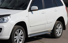 Chery Tiggo 1 2005-2016 Praguri Laterale Premium (2 buc, Inox) foto 1