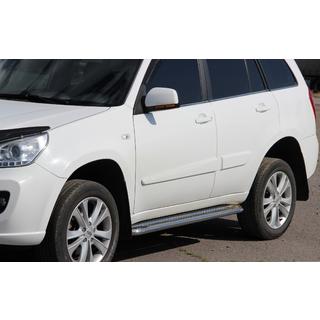 Praguri Laterale Premium (2 buc, Inox) Chery Tiggo 1 2005-2016 foto 1