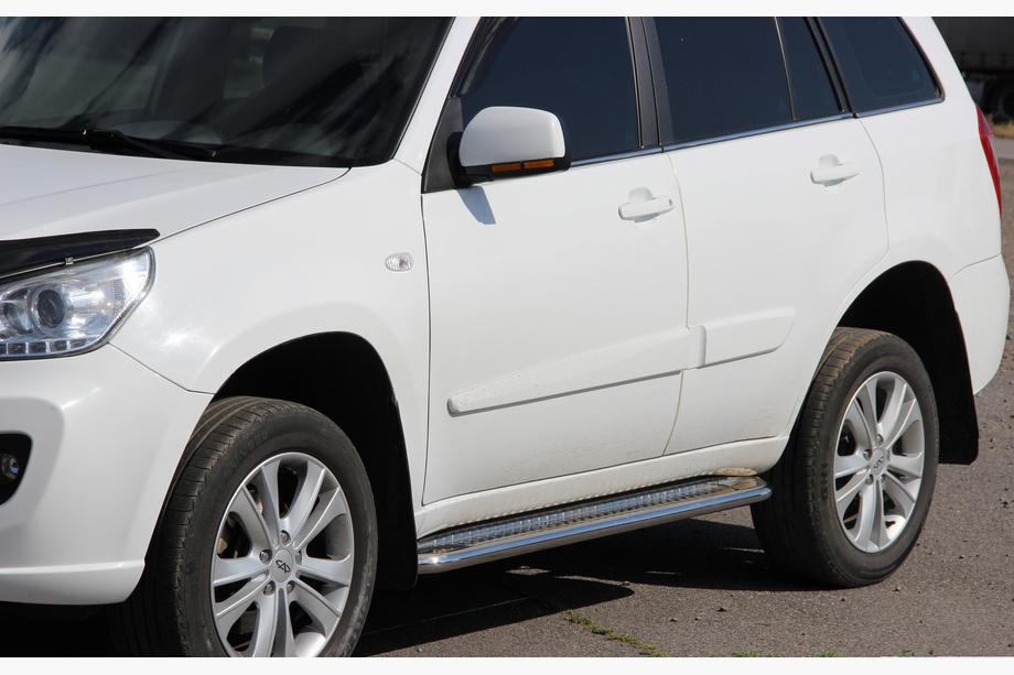 Chery Tiggo 1 2005-2016 Praguri Laterale Premium (2 buc, Inox) Image