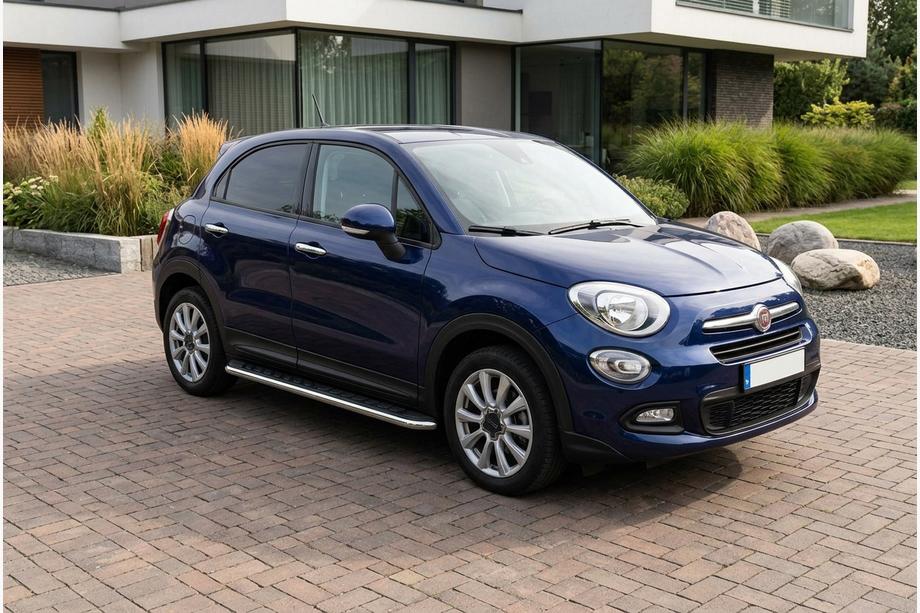Fiat 500X 2014-2024 Praguri Laterale Maydos V1 (2 buc, Aluminiu si Otel Inoxidabil) Image