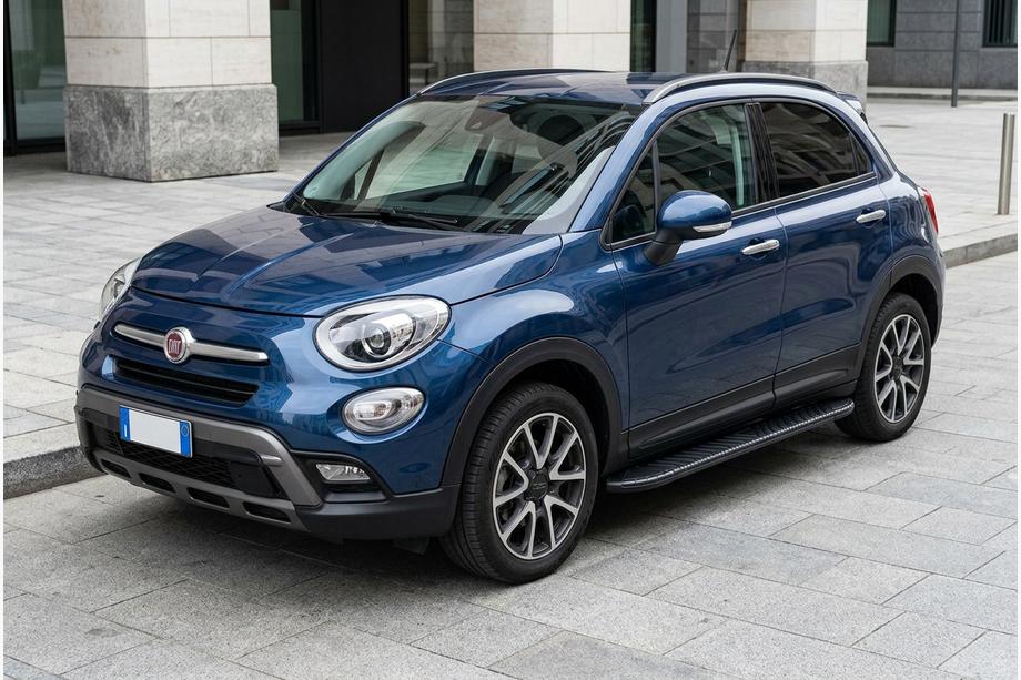 Fiat 500X 2014-2024 Praguri Laterale Bosphorus Black (2 buc, Aluminiu) Image
