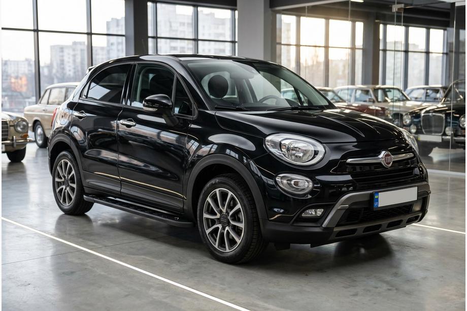Fiat 500X 2014-2024 Praguri Laterale RedLine Black (2 buc, Aluminiu) Image