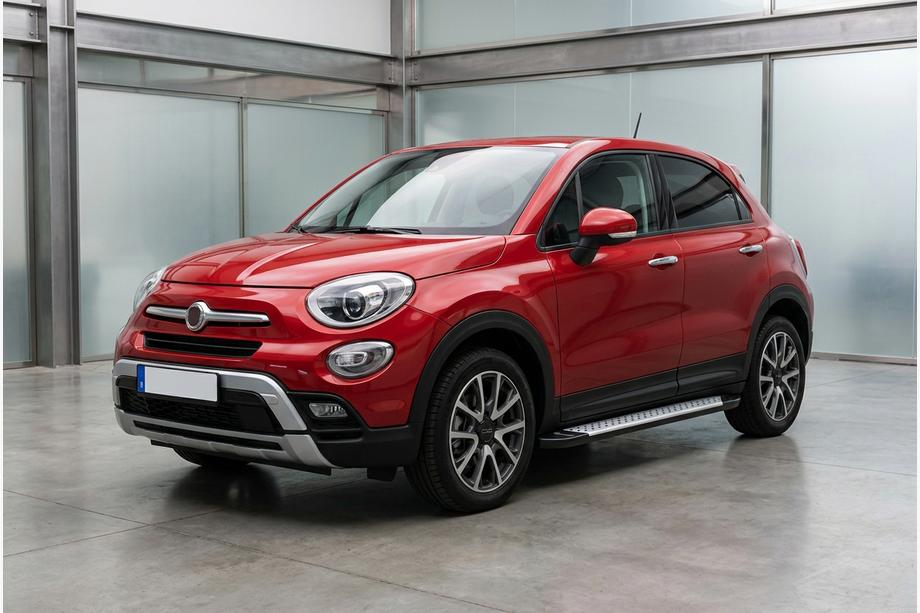 Fiat 500X 2014-2024 Praguri laterale Allmond Grey (2 buc, aluminiu) Image