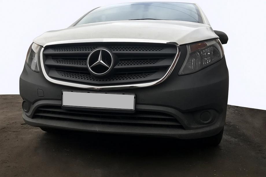 Mercedes Vito/V-class W447 2014- Rama grila (2 buc, inox) Image