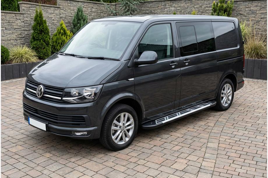 Volkswagen T6 2015-2024 Praguri Laterale Sunrise (2 buc, Aluminiu) Foto 1