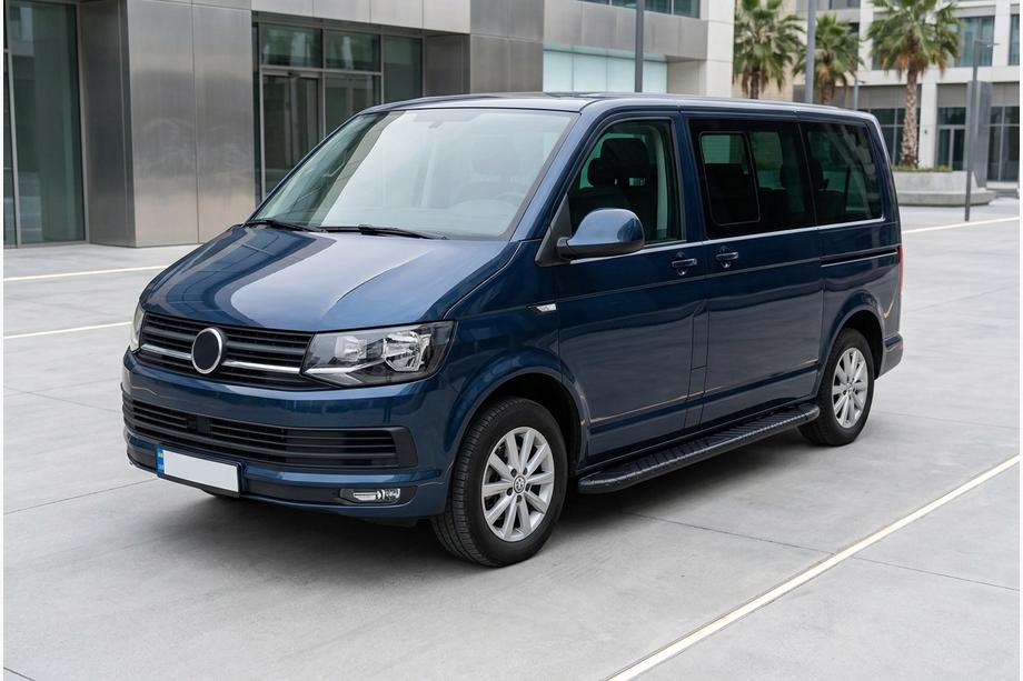 Volkswagen T6 2015-2024 Praguri Laterale Bosphorus Black (2 buc, Aluminiu) Image