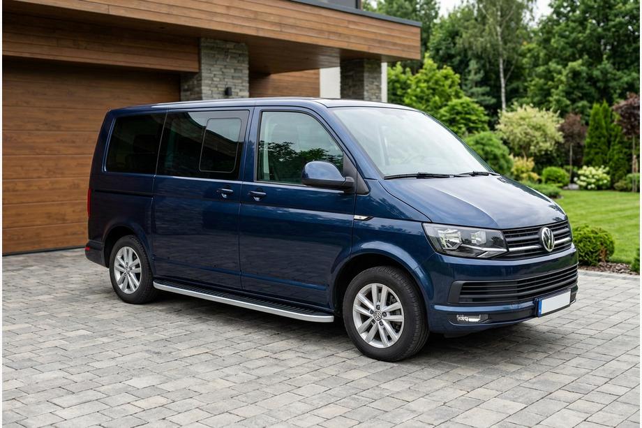 Volkswagen T6 2015-2024 Praguri Laterale Tayga Grey (2 buc, Aluminiu) Image