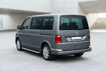 Volkswagen T6 2015-2024 Praguri Laterale BlackLine (2 buc, Aluminiu) foto 1