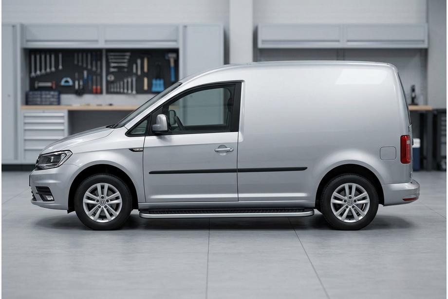 Volkswagen Caddy 2015-2020 Praguri Laterale Tayga Grey (2 buc, Aluminiu) Image