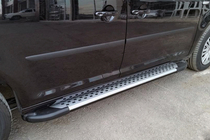 Volkswagen Caddy 2015-2020 Praguri laterale Allmond Grey (2 buc, aluminiu) foto 1