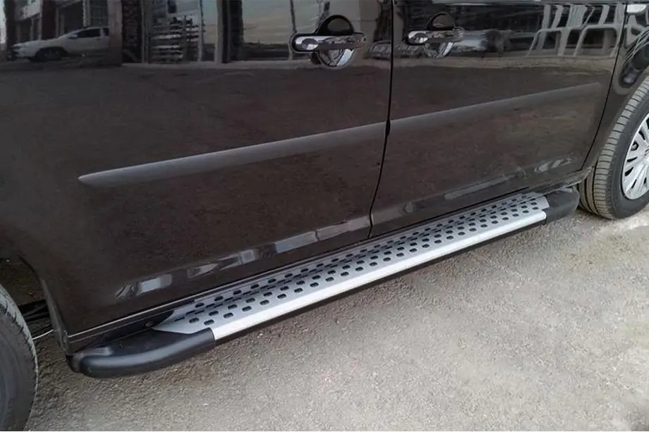 Volkswagen Caddy 2015-2020 Praguri laterale Allmond Grey (2 buc, aluminiu) Maxi Ampatament Image