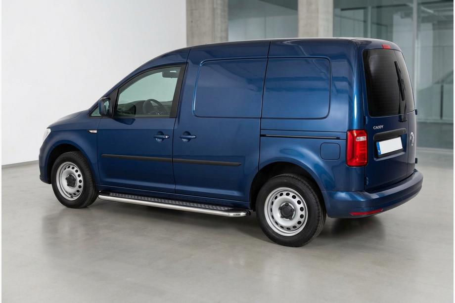 Volkswagen Caddy 2015-2020 Praguri Laterale Maydos V2 (2 buc, Aluminiu si Otel Inoxidabil) Image
