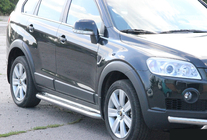 Chevrolet Captiva 2006-2019 Praguri Laterale Premium (2 buc, Inox) Ø60 foto 5