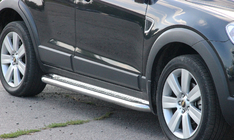 Chevrolet Captiva 2006-2019 Praguri Laterale Premium (2 buc, Inox) Ø60 foto 1